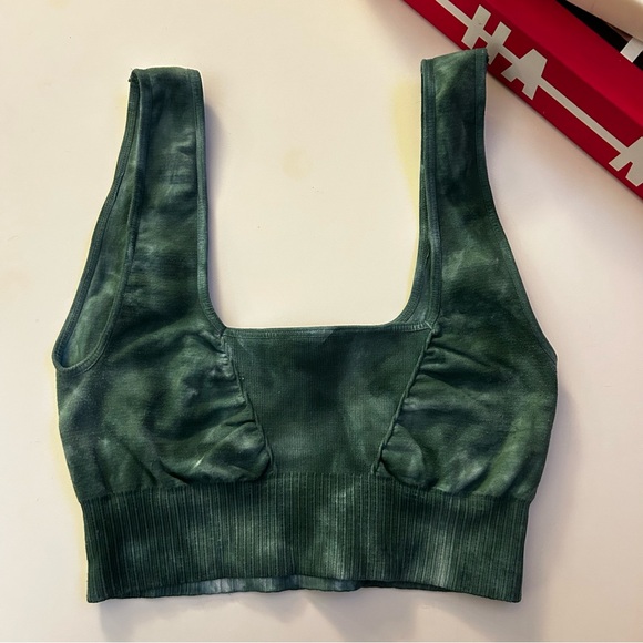 FREE PEOPLE Good Karma Square neck Bra Tye Dye - Picture 2 of 7
